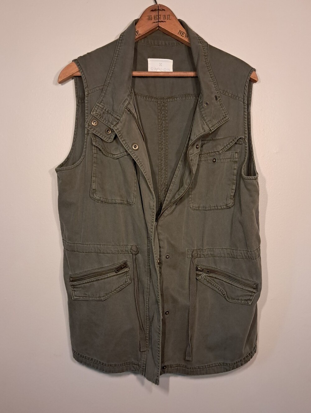 Caslon Mens Olive Utility Vest